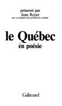 Cover of: Le Québec en poésie