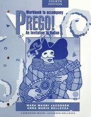 Cover of: Prego! An Invitation to Italian (Student Workbook) by Graziana Lazzarino, Mara Mauri Jacobsen