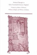 Cover of: Political thought in early fourteenth-century England: treatises by Walter of Milemete, William of Pagula, and William of Ockham