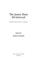 Cover of: The "Junior Dean" Rb Mcdowell by 