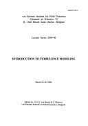 Cover of: Introduction to turbulence modeling: March 22-26, 2004