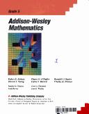 Cover of: Addison-Wesley mathematics by Robert E. Eicholz ... [et al.].