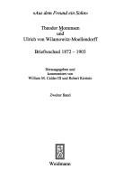 Cover of: Aus dem Freund ein Sohn: Briefwechsel 1872-1903