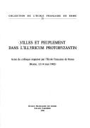 Villes et peuplement dans l'Illyricum protobyzantin