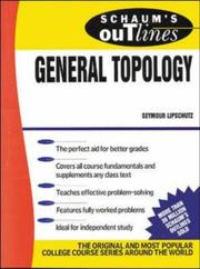 Cover of: Schaum's Outline of General Topology by Seymour Lipschutz, Seymour Lipschutz