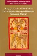 Cover of: Metaphysics in the Twelfth Century (Textes Et Etudes Du Moyen Age)