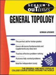 Cover of: Schaum's Outline of General Topology