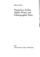Cover of: Hassaniya Arabic (Mali): poetic and ethnographic texts