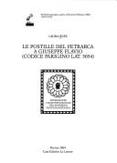 Cover of: Le postille del Petrarca a Giuseppe Flavio (Codice parigino Lat. 5054)