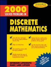 Cover of: 2000 Solved Problems in Discrete Mathematics