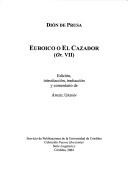 Euboico, o, El Cazador by Dión de Prusa., Dio Chrysostom