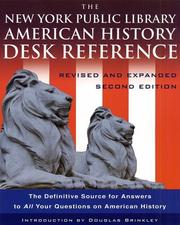 Cover of: NEW YORK PUBLIC LIBRARY AMERICAN HISTORY DESK REFERENCE, THE