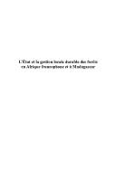 L'état et la gestion locale durable des forêts en Afrique francophone et à Madagascar by Alain Bertrand, Pierre Montagne, Alain Karsenty