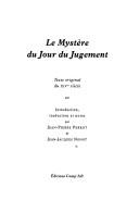 Le Mystère du Jour du Jugement by Jean-Pierre Perrot, Jean-Jacques Nonot