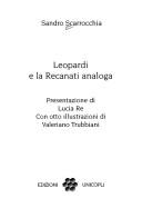 Cover of: Leopardi e la Recanati analoga