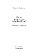Cover of: Chi ha ammazzato Isabella d'Este?: [un giallo mantovano]