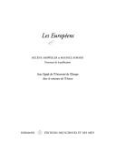 Cover of: Les Européens by dir. Hélène Ahrweiler, Maurice Aymard