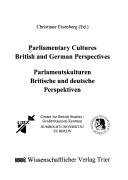 Cover of: Parliamentary cultures | 
