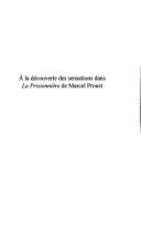 Cover of: À la découverte des sensations dans La prisonnière de Marcel Proust by Philippe Willemart