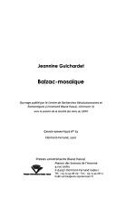 Balzac-mosaïque by Jeannine Guichardet