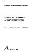 Cover of: Financial reform and institutions