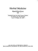 Cover of: Herbal Medicine (P) by Rudolf Fritz Weiss