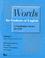 Cover of: Words for Students of English
