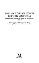 Cover of: The Victorian novel before Victoria by Elliot Engel, Elliot Engel