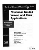 Cover of: Nonlinear guided waves and their applications | 