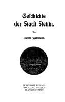 Cover of: Geschichte der Stadt Stettin