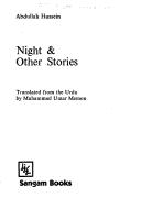 Night & Other Stories by Abdullah Hussein