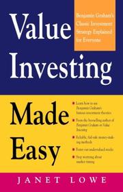 Cover of: Value Investing Made Easy by Janet Lowe