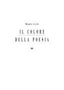 Cover of: Il colore della poesia by Mario Luzi