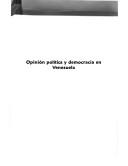 Cover of: Opinión politica y democracia en Venezuela