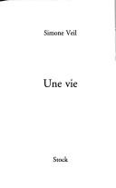 Une vie by Simone Veil