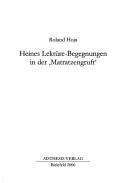 Cover of: Heines Lekt ure-Begegnungen in der 'Matratzengruft'