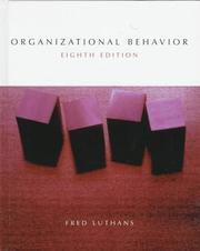 Cover of: Organizational behavior by Fred Luthans