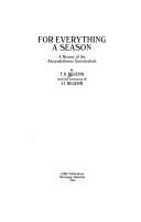 For everything a season by T. D. Regehr