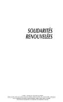 Cover of: Solidarités renouvelées