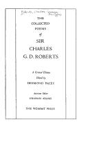 Cover of: The collected poems of Sir Charles G.D. Roberts