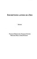 Cover of: Inscriptions latines de l'Ain by 