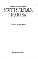 Cover of: Scritti sull'Italia moderna by Giuseppe Maria Galanti