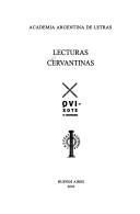 Cover of: Lecturas cervantinas.