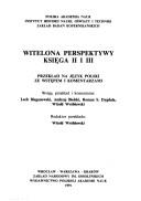 Witelona Perspektywy księga II i III by Witelo