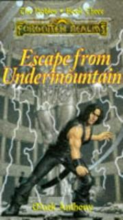 Cover of: Escape from undermountain by Anthony, Mark