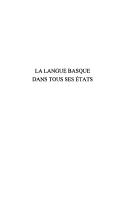 Cover of: langue basque dans tous ses états: sociolinguistique du Pays Basque