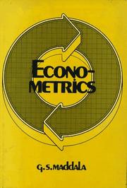 Cover of: Econometrics by G. S. Maddala