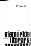 Cover of: Efemérides literarias argentinas