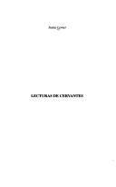 Cover of: Lecturas de Cervantes