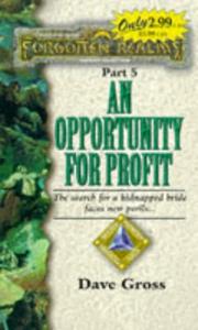 Cover of: OPPORTUNITY FOR PROFIT, AN by David Gross